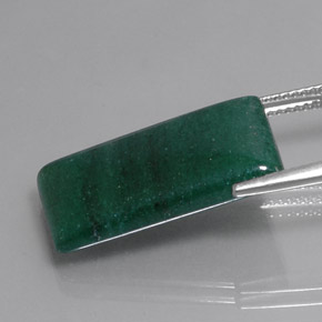 Aventurine Vert naturelle Baquette, 12.79 ct, Translucide