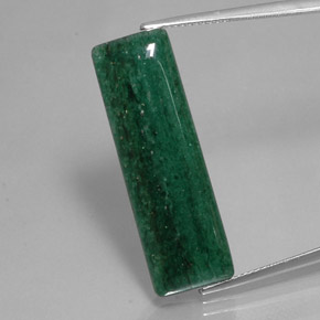 Aventurine vert naturelle baguette, 16,88 ct, translucide