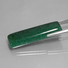 Aventurine vert naturelle baguette, 16,88 ct, translucide