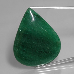 Aventurine Vert naturelle En forme de poire, 46.12 ct, Translucide