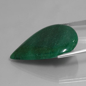 Aventurine Vert naturelle En forme de poire, 46.12 ct, Translucide
