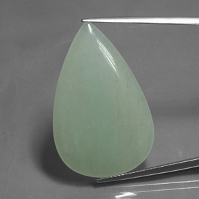 Aventurine vert naturelle en forme de poire, 23,01 ct, translucide