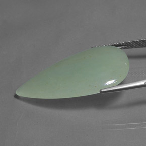Aventurine vert naturelle en forme de poire, 23,01 ct, translucide