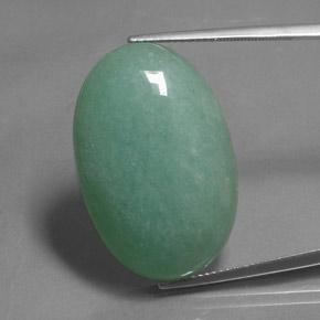Aventurine Vert naturelle Coupe ovale, 33.49 ct, Opaque