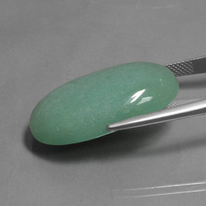 Aventurine Vert naturelle Coupe ovale, 33.49 ct, Opaque