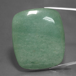 Aventurine Vert naturelle Coupe coussin, 125.05 ct, Opaque