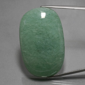 Aventurine Vert naturelle Coupe ovale, 85.64 ct, Opaque