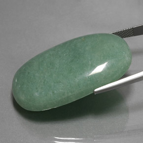 Aventurine Vert naturelle Coupe ovale, 85.64 ct, Opaque