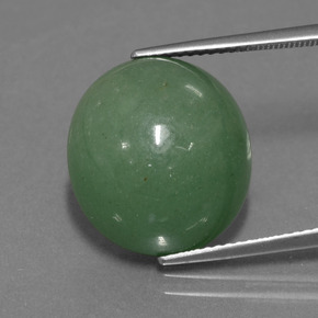 Aventurine vert naturelle coupe ovale, 16,51 ct, translucide