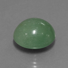 Aventurine vert naturelle coupe ovale, 16,51 ct, translucide