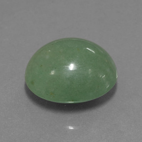 Aventurine Vert naturelle Coupe ovale, 16.76 ct, Translucide