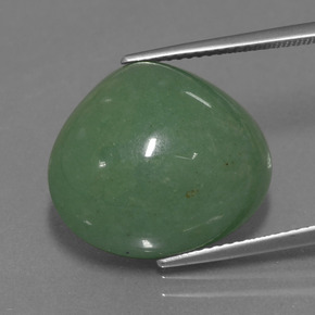 Aventurine vert naturelle en forme de poire, 21,35 ct, translucide