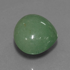 Aventurine vert naturelle en forme de poire, 21,35 ct, translucide