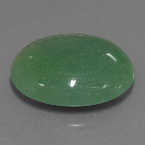 Aventurine vert naturelle coupe ovale, 22,77 ct, translucide