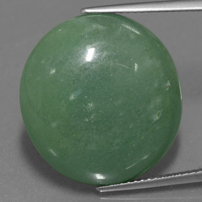 Aventurine vert naturelle coupe ovale, 25,47 ct, translucide