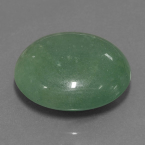 Aventurine vert naturelle coupe ovale, 25,47 ct, translucide