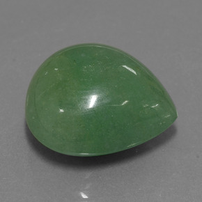 Aventurine vert naturelle en forme de poire, 31,37 ct, translucide
