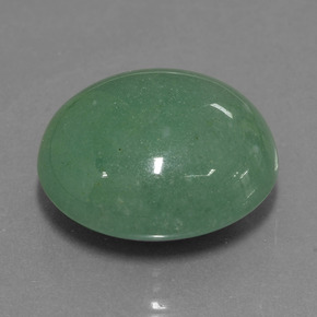 Aventurine vert naturelle coupe ovale, 40,33 ct, translucide