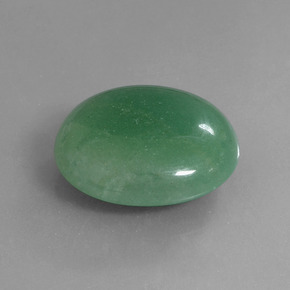 Aventurine Vert naturelle Coupe ovale, 27.84 ct, Translucide