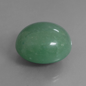 Aventurine vert naturelle coupe ovale, 47,19 ct, translucide