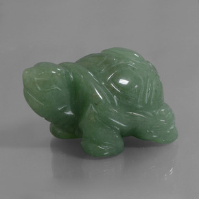 Aventurine vert naturelle forme fantaisie, 325,36 ct, opaque