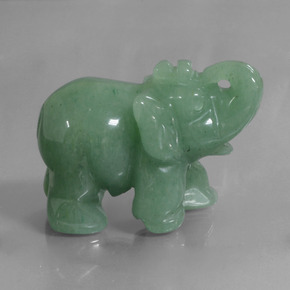 Aventurine vert naturelle forme fantaisie, 268,27 ct, opaque