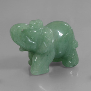Aventurine vert naturelle forme fantaisie, 268,27 ct, opaque