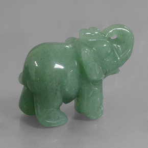 Aventurine vert naturelle forme fantaisie, 268,27 ct, opaque