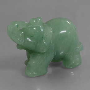 Aventurine vert naturelle forme fantaisie, 267,73 ct, opaque