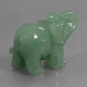 Aventurine vert naturelle forme fantaisie, 267,73 ct, opaque