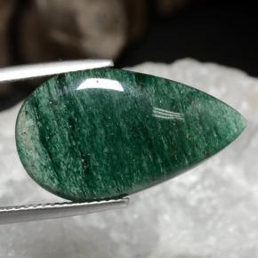 Aventurine Vert naturelle En forme de poire, 9.13 ct, Translucide
