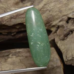 Aventurine vert naturelle coupe ovale, 24,10 ct, translucide