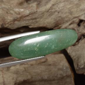 Aventurine vert naturelle coupe ovale, 24,10 ct, translucide