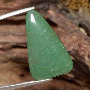 Aventurine vert naturelle trillion, 13,43 ct, translucide