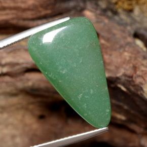 Aventurine vert naturelle trillion, 13,43 ct, translucide