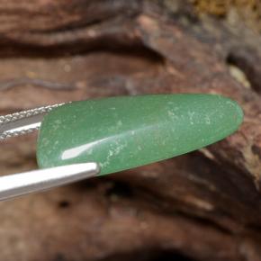 Aventurine vert naturelle trillion, 13,43 ct, translucide