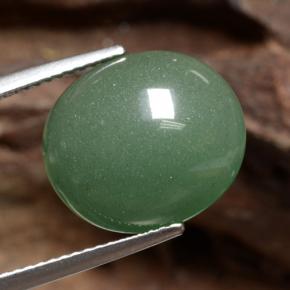 Aventurine Vert naturelle Coupe ovale, 8.82 ct, Translucide