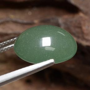Aventurine Vert naturelle Coupe ovale, 8.82 ct, Translucide
