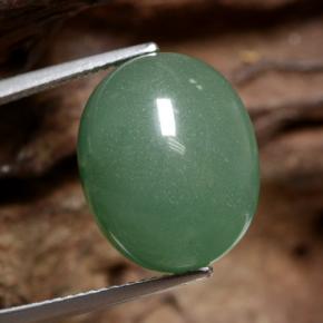 Aventurine Vert naturelle Coupe ovale, 14.05 ct, Translucide