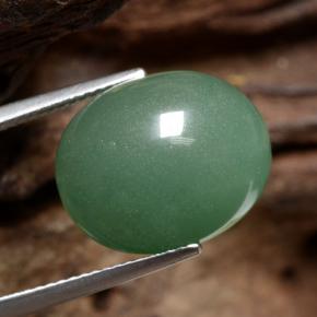 Aventurine Vert naturelle Coupe ovale, 14.05 ct, Translucide