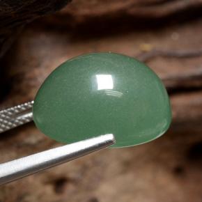 Aventurine Vert naturelle Coupe ovale, 14.05 ct, Translucide