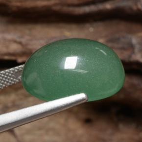 Aventurine Vert naturelle Coupe ovale, 17.51 ct, Translucide