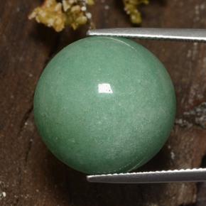 Aventurine Vert moyen naturelle Coupe roude, 24.18 ct, Opaque