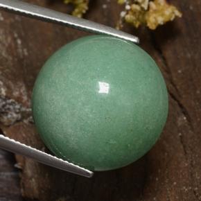 Aventurine Vert moyen naturelle Coupe roude, 24.18 ct, Opaque