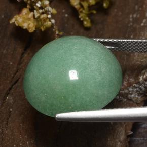 Aventurine Vert moyen naturelle Coupe roude, 24.18 ct, Opaque