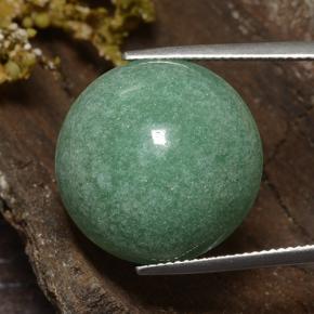 Aventurine Vert naturelle Coupe roude, 25.10 ct, Opaque