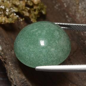 Aventurine Vert naturelle Coupe roude, 25.10 ct, Opaque