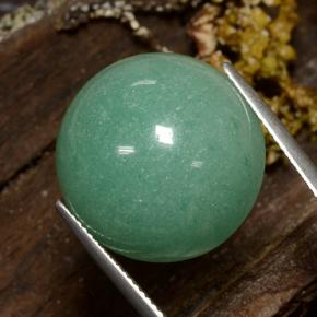 Aventurine vert naturelle coupe roude, 24,49 ct, opaque