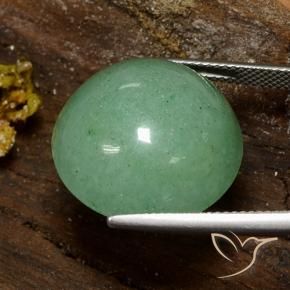Aventurine Vert mousse pâle naturelle Tour, 25.70 ct, Opaque