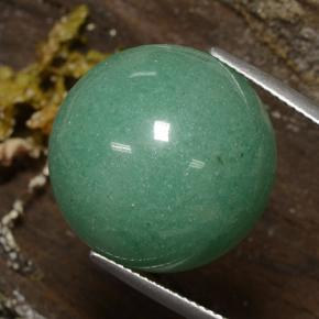 Aventurine vert naturelle coupe roude, 26,90 ct, opaque